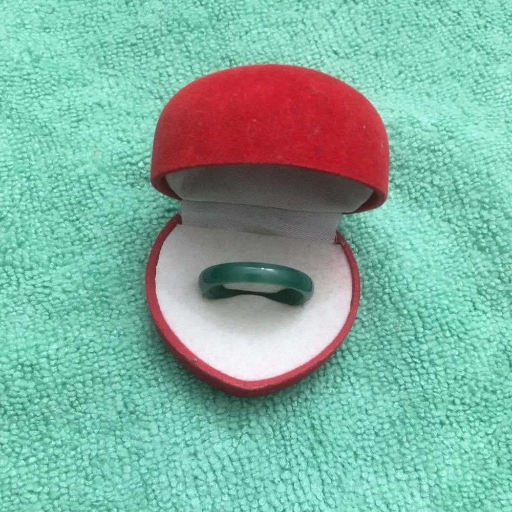 Green Onyx Ring 1 Band Unisex